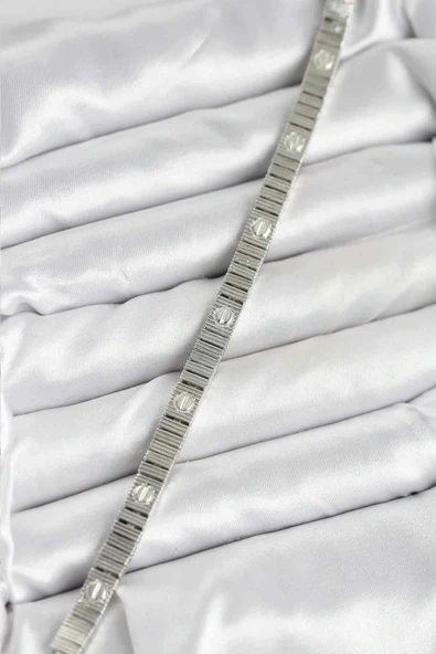 HEYF Gümüş Renk VIP Seri Bileklik - Resim 3