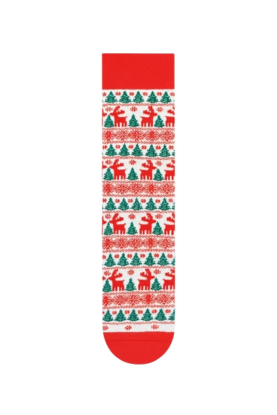 Goma Goma Socks Noel Baba, Geyik ve Zencefilli Adam Desenli 4’lü Yılbaşı Çorap Seti - Resim 6