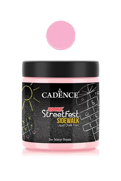 SF05 Pembe Sıvı Tebeşir Boyası 250ML - Cadence Kooky Streetfest ürün görseli 1