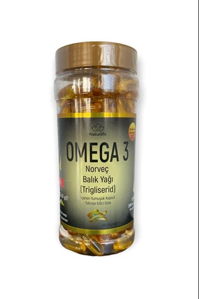 Naturlife Omega-3 Norveç Yağı 1300 Mg 200 Yumuşak Kapsül ürün görseli 1