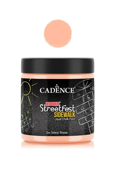 SF03 Turuncu Sıvı Tebeşir Boyası 250ML - Cadence Kooky Streetfest ürün görseli 1