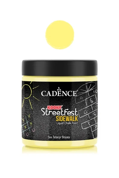 SF02 Sarı Sıvı Tebeşir Boyası 250ML - Cadence Kooky Streetfest ürün görseli 1