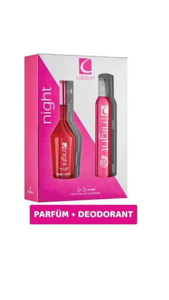 Caldion Night Edt 100 Ml Edt + 150 Ml Deodorant Kadın Parfüm Set ürün görseli 1