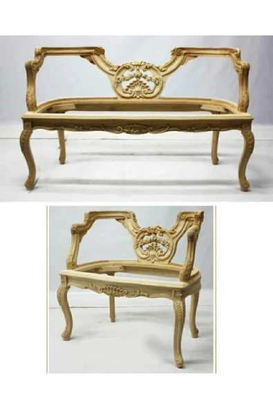 CLASSİC Klasik 2 Parça El Oymalı Çay Seti