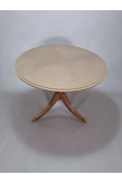 Golden Garden Maun Gövdeli Masa – MDF Üst Tabla, Ham ve Doğal Şıklık ürün görseli