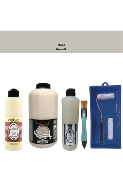 Banyo Mutfak Multi H-070 Kozmik 2000Ml Par Yüzey Ast 500Ml Taş Vernik Mat 500 ml Saten Rulo Set ürün görseli 1