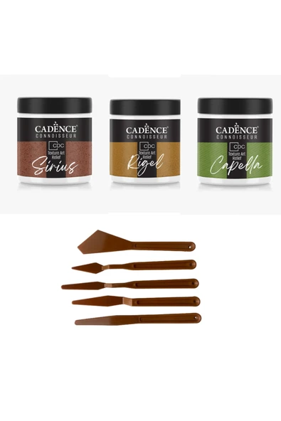 Doku Sanatı Rölyef Pasta 3'lü Set Capella , Rigel, Sirius ürün görseli