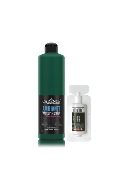 Ambiante Suya Dayanıklı Akrilik Boya Aw-14 Zümrüt 500ml + Katalizör 20gr ürün görseli 1