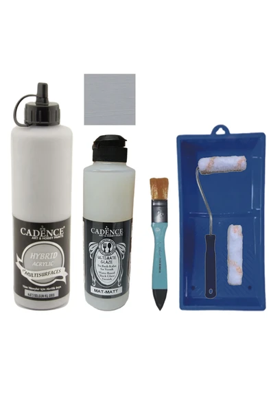 Mobilya Boyası-Cadence Multisurface H-073 Solgun Kil Grisi 500Ml Ultimate Vernik Mat 250Ml SatRuloSt ürün görseli 1