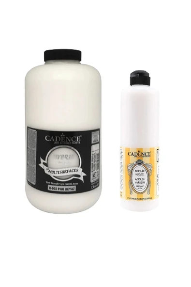 Pak Beyaz Hybrid Multisurface 2 Litre H-002+500ml Su Bazlı Yarı Mat Vernik ürün görseli 1