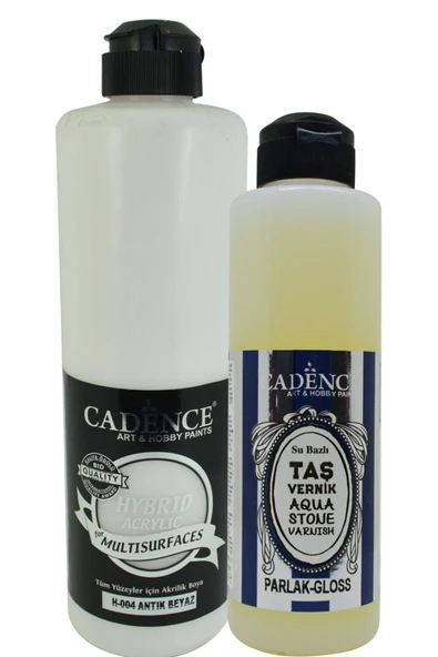 Multisurfaces H-004 Antik Beyaz 500 ml+ Taş Vernik 250 ml ürün görseli 1