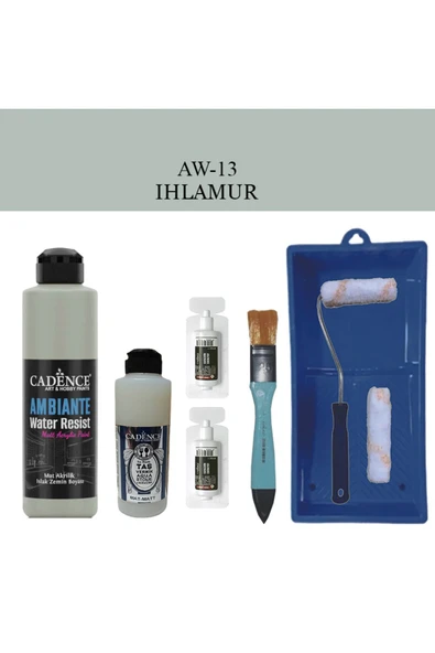 Fayans Tezgah B-Ambiente Islak Zemin Aw-13 Ihlamur 250Ml Katalizör 20Gr TaşVernikMat120 SatenRuloSet ürün görseli 1