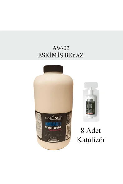 Ambiante Suya Dayanıklı Akrilik Boya aw-03 Eskimiş Beyaz 2 Litre + Katalizör ürün görseli 1