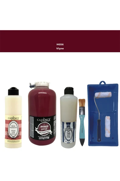 Banyo Mutfak-Cadence Multi H-056 Vişne 2000Ml Par Yüzey Ast 500Ml Taş Vernik Mat 500Ml Satenruloset ürün görseli 1