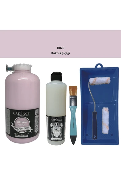 Mobilya Boyası-Cadence Multisurface H-026 Kaktus Çiçeği 2Lt Ultmate Parlak Vernk 500Ml Saten ürün görseli 1