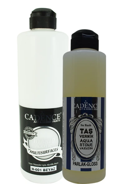 Multisurfaces H-001 Beyaz 500 ml+ Taş Vernik 250 ml ürün görseli 1