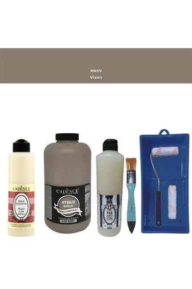 Banyo Mutfak-Cadence Multi H-059 Vizon 2000Ml Par Yüzey Ast 500Ml Taş Vernik Mat 500Ml Satenruloset ürün görseli 1