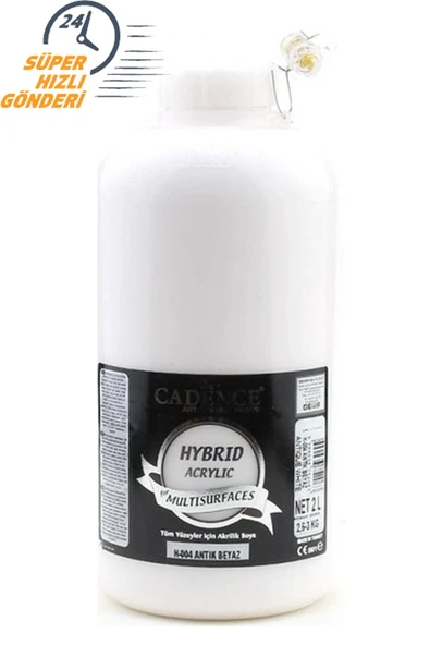 Antik Beyaz 2 Litre Multısurface Hybrıd Akrilik Boya H-004 C2.h-004 ürün görseli 1