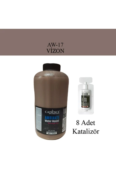 Ambiante Suya Dayanıklı Islak Zemin Boyası aw-17 Vizon 2 Litre + Katalizör ürün görseli 1
