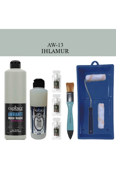 Fayans Tezgah B-Ambiente Islak Zemin Aw-13 Ihlamur 500Ml Katalizör30Gr TaşVernikMat 250 SatenRuloSet ürün görseli 1