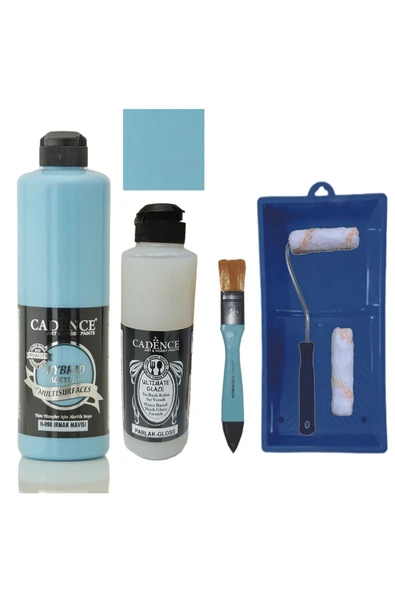 Mobilya Boyası-Cadence Multisurface H-098 Irmak Mavisi 500Ml Ultimate Vernik Parlak 250Ml ürün görseli 1