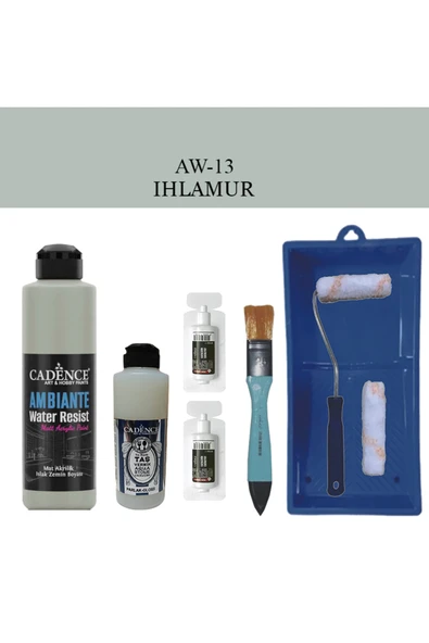 Fayans Tezgah B-Ambiente Islak Zemin Aw-13 Ihlamur 250Ml Katalizör 20Gr Taş Vernik 120 SatenRuloSet ürün görseli 1