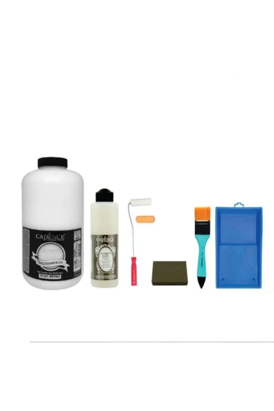 Cadence 2 Litre Beyaz Boya + 500ml Ultimate Glaze Parlak Vernik Set ürün görseli 1