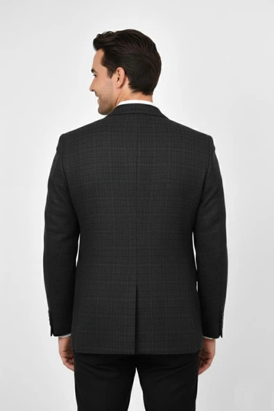 Erkek Kışlık Kumaş Tek Ceket 4 Drop BGL-ST04987 - Resim 5