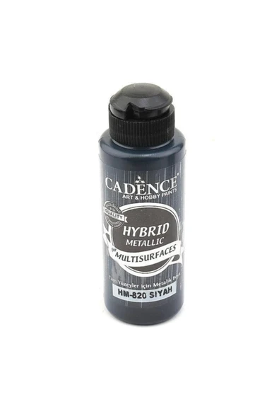 Hybrid Multisurface Metalik Boya 120 Ml. Hm-820 Siyah ürün görseli 1