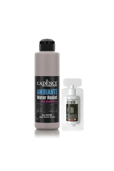 Ambiante Suya Dayanıklı Akrilik Boya Aw-19 Zivon Gri 250ml + Katalizör 10gr ürün görseli 1