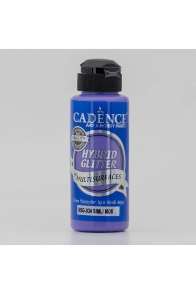 Hybrid Multisurface Simli Akrilik Boya 120ml - Hsg-034 Mor ürün görseli 1