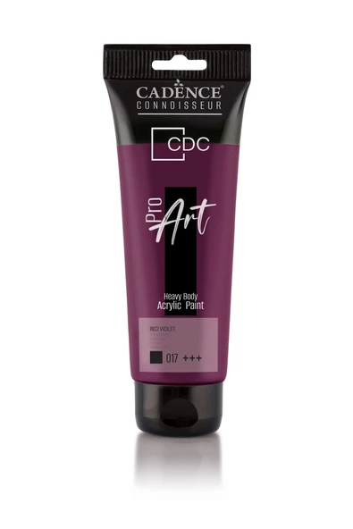 PR017 Kırmızı Menekşe Cadence Proart Heavy Body Akrilik Boya 120ML - Cadence Tüp Akrilik Boya ürün görseli 1