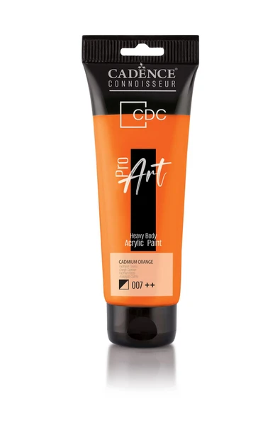 PR007 Kadmiyum Turuncu Cadence Proart Heavy Body Akrilik Boya 120ML - Cadence Tüp Akrilik Boya ürün görseli 1