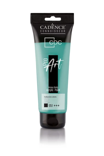 PR051 Turkuaz Yeşil Cadence Proart Heavy Body Akrilik Boya 120ML - Cadence Tüp Akrilik Boya ürün görseli