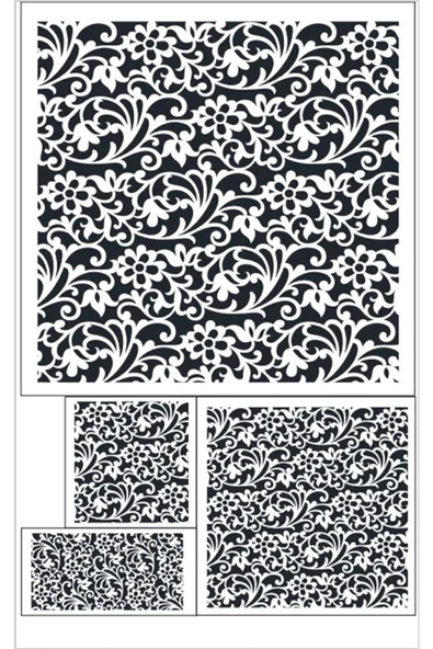 Cadence Stencıl Şablon 4'lü Set Model-5 ürün görseli 1