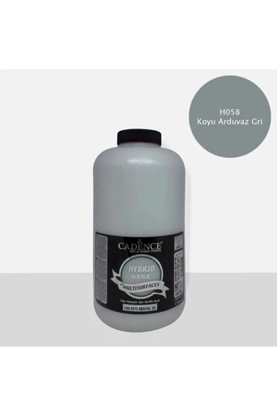 Hybrid Multisurface Akrilik Boya 2 Lt. H-058 Koyu Arduvaz Gri ürün görseli 1