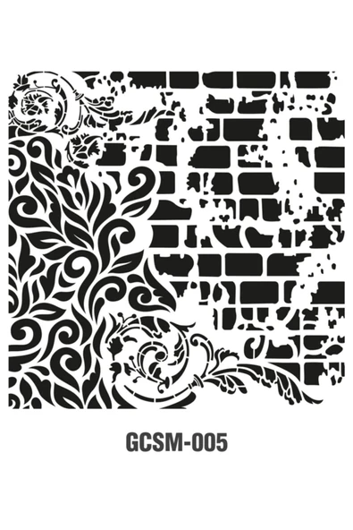 Grunge Stencıl Mini Gcsm-005 25x25 ürün görseli 1