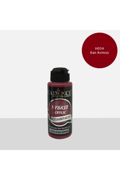 Cadence Hybrıd Akr. Multısurfaces H-054 Kan Kırmızı 120ml ürün görseli 1