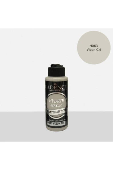H-063 Vizon Gri , Multısurface 120 ml Akrilik Boya ürün görseli 1