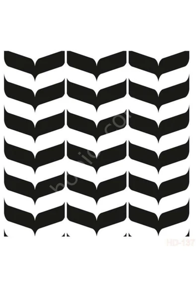 Hd137 Home Dekor Stencil 45x45 ürün görseli 1