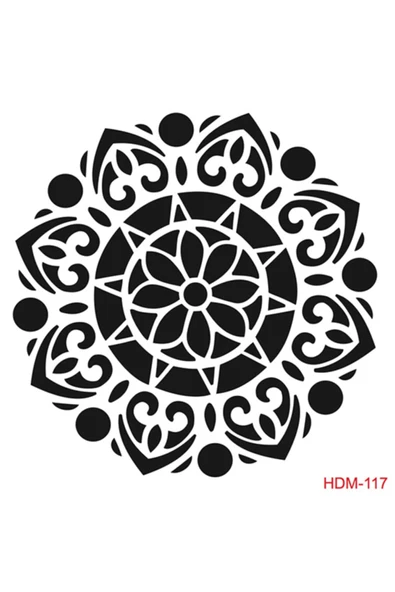 Hdm117 Home Dekor Midi Stencil (25x25) ürün görseli 1