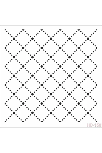 Hd158 Home Dekor Stencil 45x45 ürün görseli 1