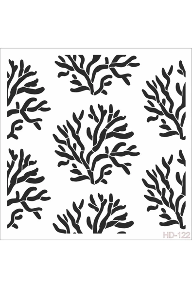 Hd122 Home Dekor Stencil 45x45 ürün görseli 1