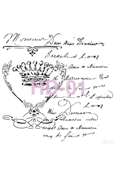 Hd001 Home Dekor Stencil 45x45 ürün görseli 1