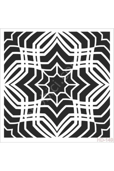 Hd149 Home Dekor Stencil 45x45 ürün görseli 1