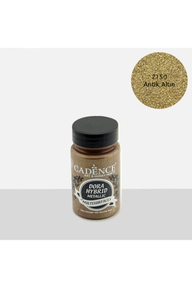 Dora Hibrit Metalik Multisurface Akrilik Boya 90 Ml 7150 Antik Altın ürün görseli 1