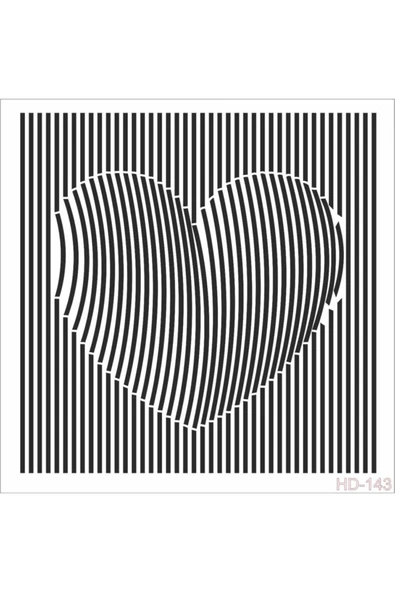 Hd143 Home Dekor Stencil 45x45 ürün görseli 1