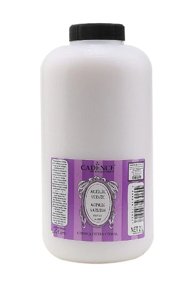 Su Bazlı Akrilik Vernik (parlak) 2000ml (2 Lt). ürün görseli 1