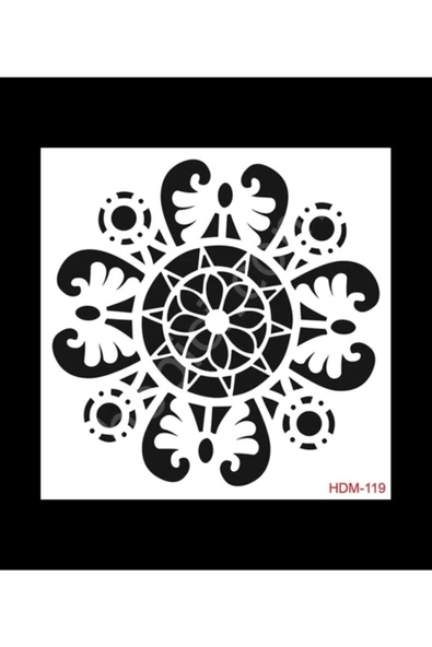 Hdm119 Home Dekor Midi Stencil (25x25) ürün görseli 1