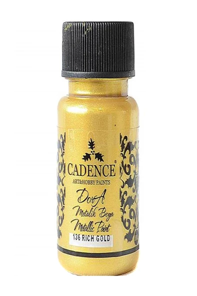 Dora Simli Metalik Boya 136-Rich Gold 50ml ürün görseli 1